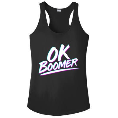 80's Retro Ok Boomer Ladies PosiCharge Competitor Racerback Tank
