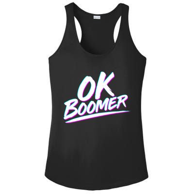 80's Retro Ok Boomer Ladies PosiCharge Competitor Racerback Tank