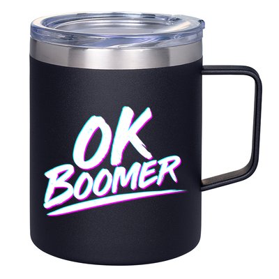 80's Retro Ok Boomer 12oz Stainless Steel Coffee Mug