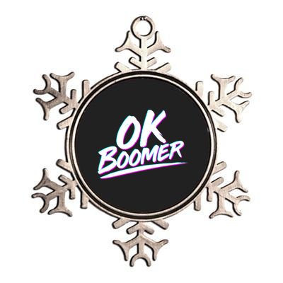 80's Retro Ok Boomer Metallic Star Ornament