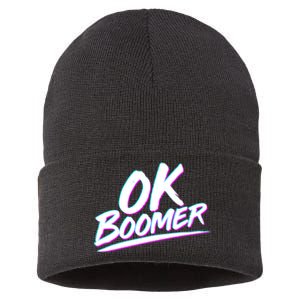 80's Retro Ok Boomer Sustainable Knit Beanie