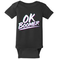 80's Retro Ok Boomer Baby Bodysuit