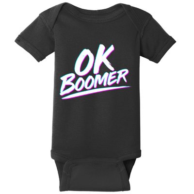 80's Retro Ok Boomer Baby Bodysuit