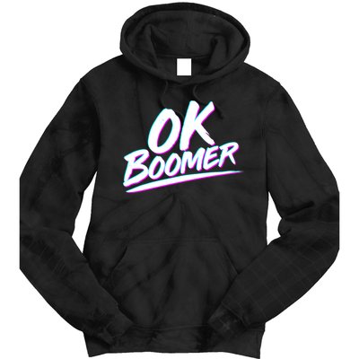 80's Retro Ok Boomer Tie Dye Hoodie