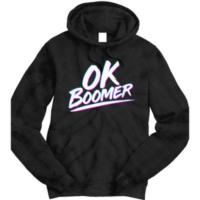 80's Retro Ok Boomer Tie Dye Hoodie