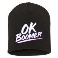 80's Retro Ok Boomer Short Acrylic Beanie