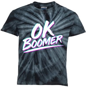 80's Retro Ok Boomer Kids Tie-Dye T-Shirt