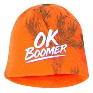 80's Retro Ok Boomer Kati - Camo Knit Beanie