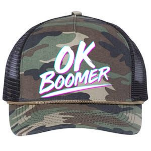 80's Retro Ok Boomer Retro Rope Trucker Hat Cap