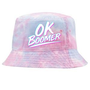 80's Retro Ok Boomer Tie-Dyed Bucket Hat