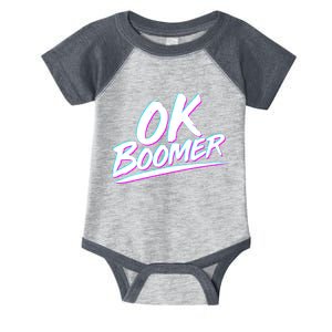 80's Retro Ok Boomer Infant Baby Jersey Bodysuit