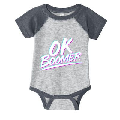 80's Retro Ok Boomer Infant Baby Jersey Bodysuit