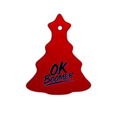 80's Retro Ok Boomer Ceramic Tree Ornament