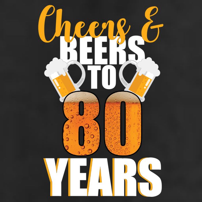 80th Birthday Cheers & Beers To 80 Years Adult Drive Performance Visor