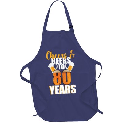 80th Birthday Cheers & Beers To 80 Years Apron