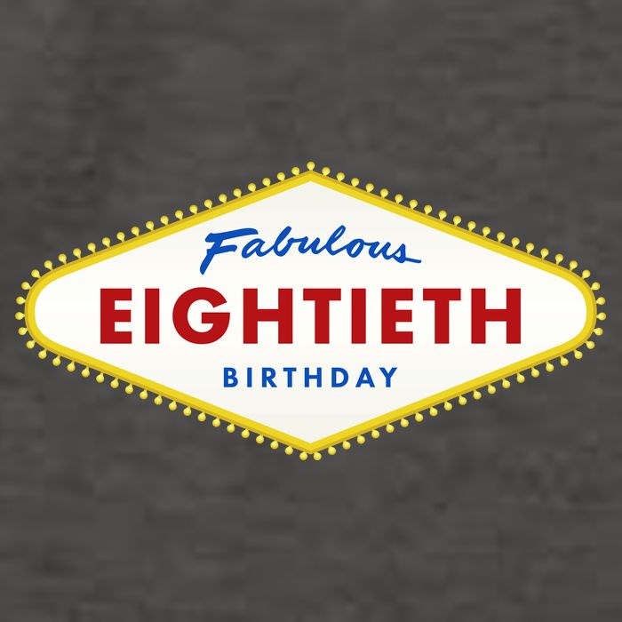 80th Birthday Las Vegas Fabulous Eightieth Vector Backpack