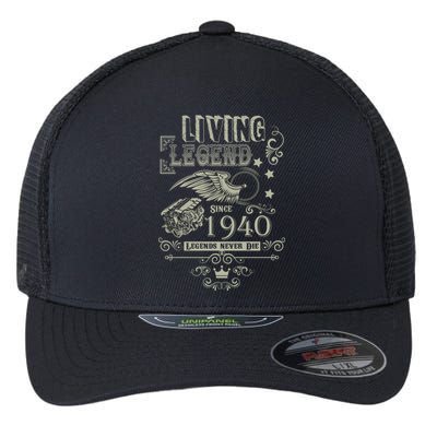 80th Birthday Legend Since 1940 Flexfit Unipanel Trucker Cap