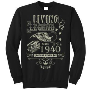 80th Birthday Legend Since 1940 Sweatshirt