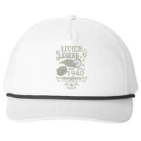 80th Birthday Legend Since 1940 Snapback Five-Panel Rope Hat