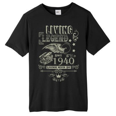 80th Birthday Legend Since 1940 Tall Fusion ChromaSoft Performance T-Shirt