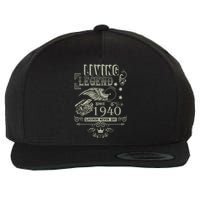 80th Birthday Legend Since 1940 Wool Snapback Cap