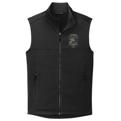 80th Birthday Legend Since 1940 Collective Smooth Fleece Vest