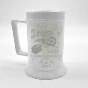 80th Birthday Legend Since 1940 Beer Stein