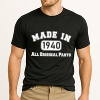 80th Birthday Made in 1940 All Original Parts Cooling Performance Crew T-Shirt