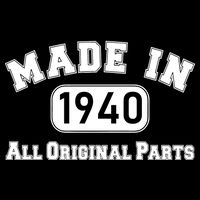 80th Birthday Made in 1940 All Original Parts Cooling Performance Crew T-Shirt