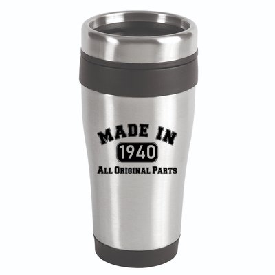 80th Birthday Made in 1940 All Original Parts 16oz Travel Tumbler