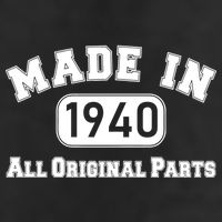 80th Birthday Made in 1940 All Original Parts Golf Towel