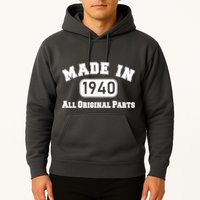 80th Birthday Made in 1940 All Original Parts Hoodie