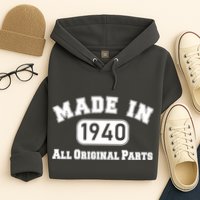 80th Birthday Made in 1940 All Original Parts Hoodie