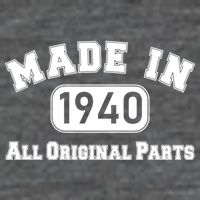 80th Birthday Made in 1940 All Original Parts Hoodie