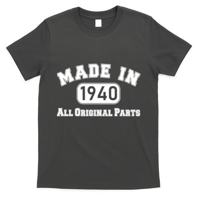 80th Birthday Made in 1940 All Original Parts T-Shirt