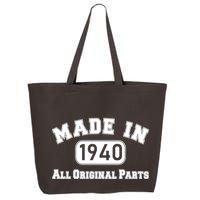 80th Birthday Made in 1940 All Original Parts 25L Jumbo Tote