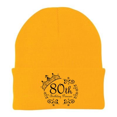 80th Birthday Princess Knit Cap Winter Beanie