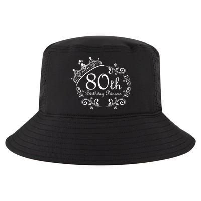 80th Birthday Princess Cool Comfort Performance Bucket Hat