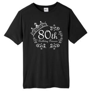 80th Birthday Princess Tall Fusion ChromaSoft Performance T-Shirt