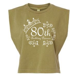 80th Birthday Princess Garment-Dyed Women's Muscle Tee