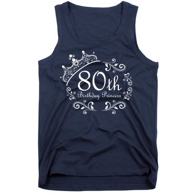 80th Birthday Princess Tank Top