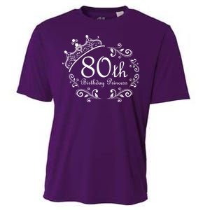 80th Birthday Princess Cooling Performance Crew T-Shirt