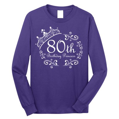 80th Birthday Princess Long Sleeve Shirt