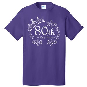 80th Birthday Princess Tall T-Shirt