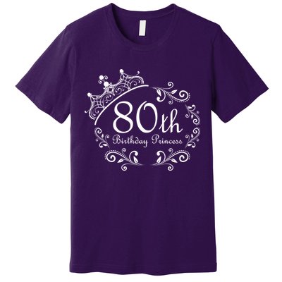 80th Birthday Princess Premium T-Shirt