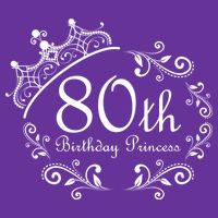 80th Birthday Princess Baby Bodysuit