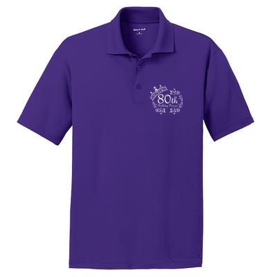 80th Birthday Princess PosiCharge RacerMesh Polo