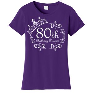 80th Birthday Princess Women's T-Shirt