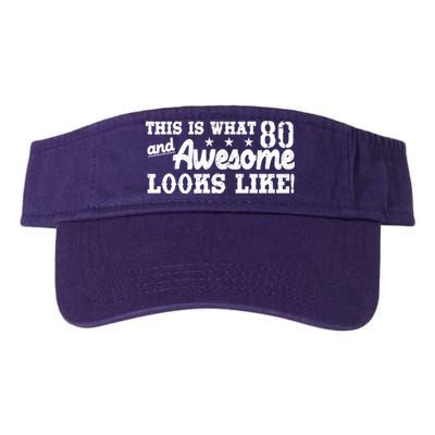 80th Birthday This Is What Awesome Looks Like  Visor
