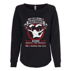 82nd 101st Airborne Paratrooper Military Womens California Wash Sweatshirt